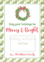 Load image into Gallery viewer, Christmas Gift Card Holders Printable
