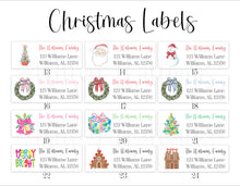 Load image into Gallery viewer, Printed Christmas Return Address Labels
