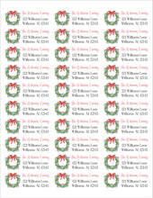 Load image into Gallery viewer, Christmas Return Address Labels Printable
