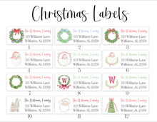 Load image into Gallery viewer, Christmas Return Address Labels Printable
