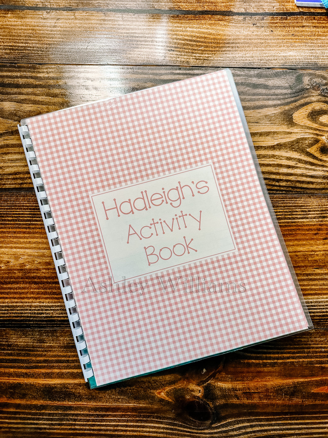 Basic Gingham Activity Book