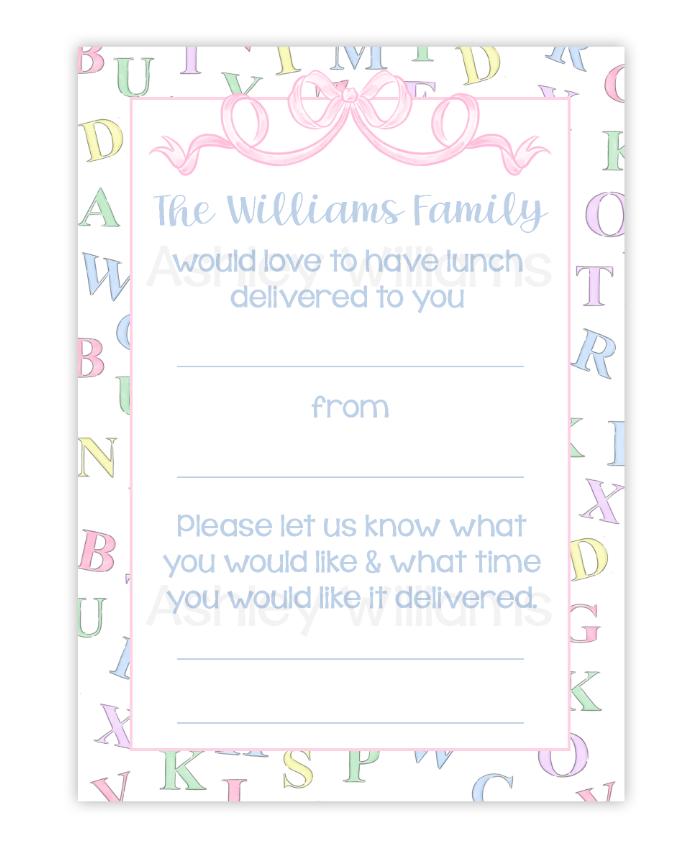 Teacher Delivery Printable