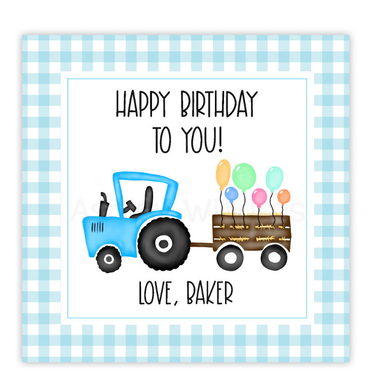 Tractor Gift Tag